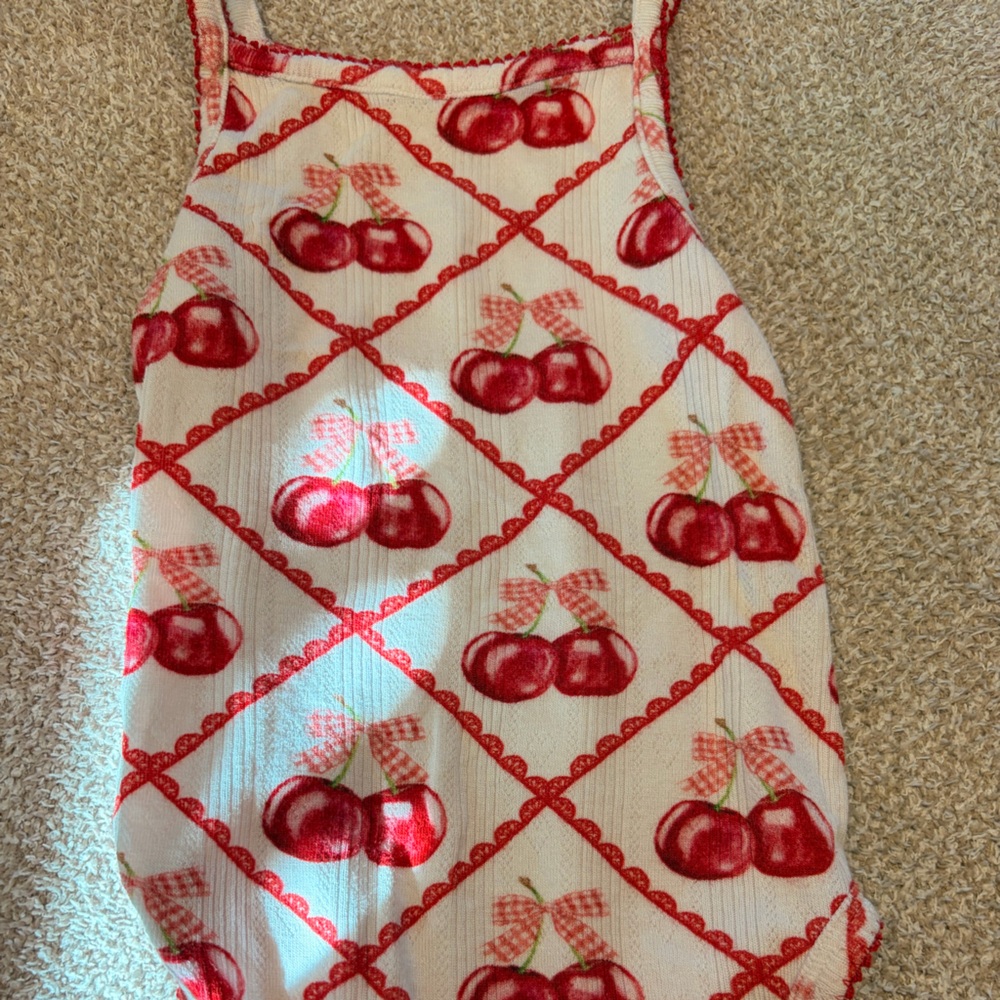 Posh Peanut Red Cherry Diaper Cover